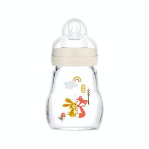 MAM BIBERON VERRE 0 MOIS ET + Garden Blanc Ttine Dbit 1 (170 ml)
