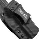 2 in 1 Concealed Carry Holster IWB OWB Right-Handed Holster, Made in USA, Optics Cut, Positive Adjustable Retention