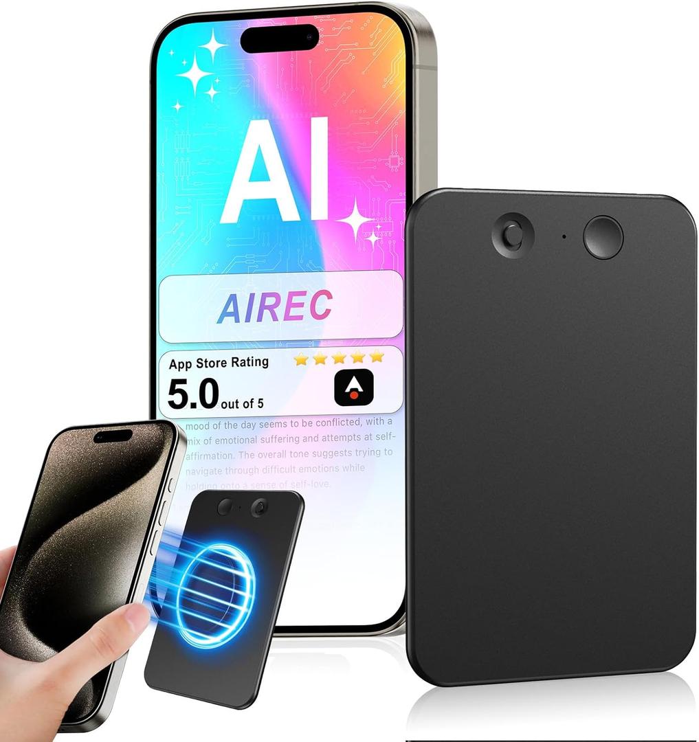 AI Voice Recorder,64GB Note Voice Recorder with Transcribe,Mind Mapping & AI Summary,Digital Voice Recorder with App,Audio Recorder for Lectures,Phone Calls,Meetings,Interviews EtcBlack