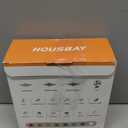 HOUSBAY White Noise Machine Sunrise Alarm Clock, Wake Up Light, Dimmable Night Light, 26 Natural Sounds, Gentle Wake up & Sound Machine for Sleeping, Adults, Kids, Baby-Wooden, 5 inches