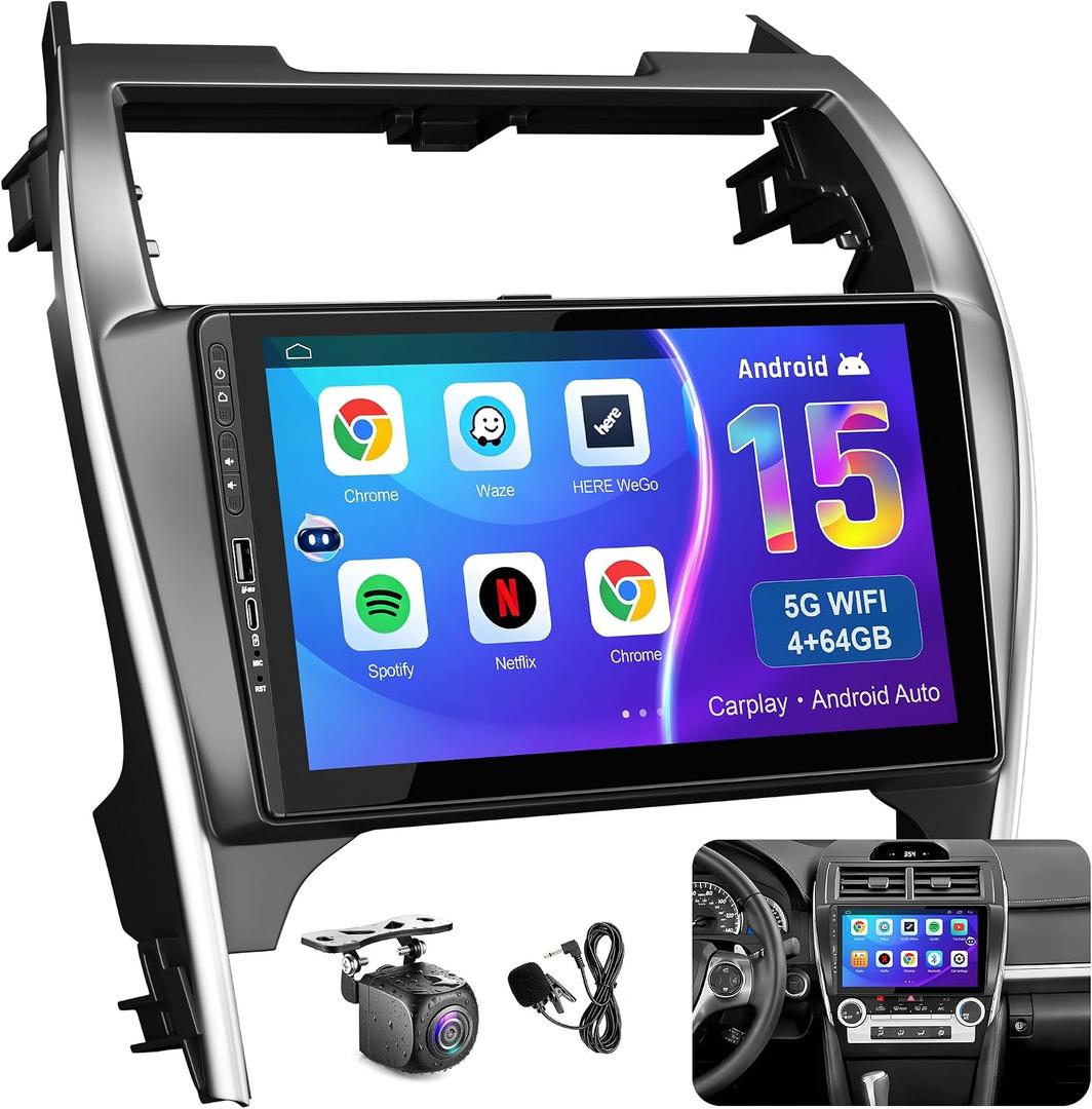 8-core 5G WiFi Upgrade Android 15 Car Radio for Toyota Camry 2012 2013 2014