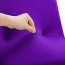 Peomeise Stretch Spandex Folding Chair Cover for Wedding Party Dining Banquet Event (Purple,6pcs)