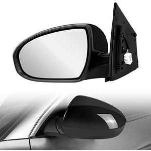 Dasbecan Right Passenger Side Mirror Compatible with Chevy Impala 2014-2020 Manual Folding Power Glass Heated with Turn Signal Puddle Light Memory Replaces 22936936PFM Chrome 12Pins