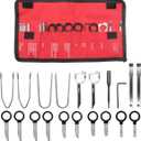 20pcs Radio Removal Tool Kit,Universal Stereo CD Player Removal Key Kit for Most Car and Truck O-050