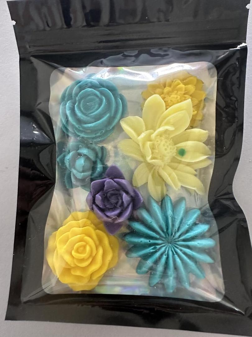 Handmade Succulent Flower Soap Set, Shea Butter with Vitamin E, multiple color and scents.