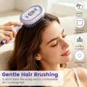 5 in 1 Electric Spray air Cushion Massage Comb, 2026 Upgraded Rechargeable Air Cushion Hair Brush, Retractable Hairs Massage Brush for Frizzy Hair & Scalp Care, Anti-Static & Detangling (purple)