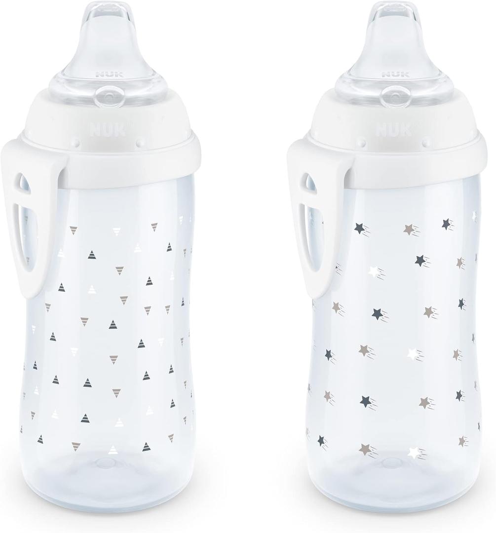 NUK Active Sippy Cup, 10 oz, 2 Pack, 12+ Months, Timeless Collection
