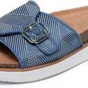 Skechers Women's Lifted Comfort-Restless Wave Slide Sandal, 8