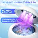 Ultrasonic Jewelry Cleaner Machine, 45KHz Retainer Cleaner Ultrasonic Professional for Dentures, Ring, Earrings Sterling Silver Deep Cleaning with 4 Modes, Timer, Low Noise, 304 Stainless Steel Tank