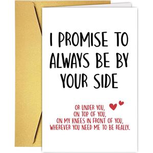 3 x Funny Anniversary Card for Husband Wife Boyfriend Girlfriend Partner, Humorous Anniversary Card Birthday Love Gift for Women Men, Naughty Valentines Day Cards for Him Her, Adult Valentine's Day Cards (#1)
