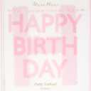 Meri Meri Pink Happy Birthday Banner (Pack of 1), 8' Birthday Party Banner with Excess Cord