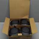 KOOPER 4 Pack Solar Lantern Outdoor Lights, Upgraded Flickering Flame Solar Lanterns Lights Outdoor Waterproof, Hanging Lantern Decorative, Solar Powered Lanterns for Yard Patio Path Tree Garden Decor