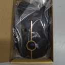 VssoPlor Wireless Mouse, 2.4G Slim Portable Computer Laptop Mouse with Nano Receiver Quiet Silent Optical Mice for Notebook, PC, Laptop, Computer-Black and Gold