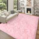 Dssimo Super Fluffy 6x9 Rug for Bedroom, Modern Shag Pink Area Rugs, Soft and Cozy Plush Large Carpet for Kids, Girls Boys and Teens Decorations for Living Room Dorm Nursery Classroom