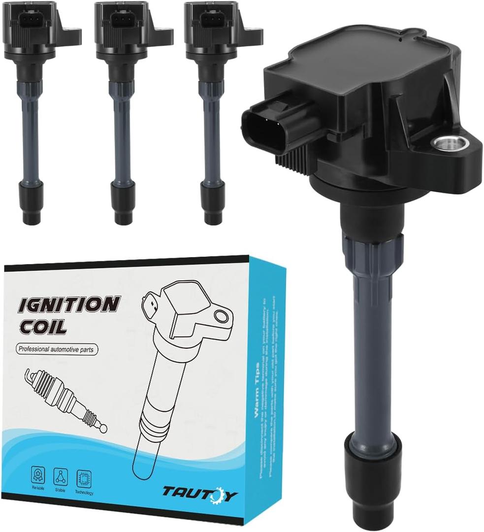 TAUTOY Set of 4 UF781 Ignition Coil Pack (1.5L 2.0L) 2016-2023 For Acura RDX TLX, For Honda Accord CR-V Civic, Replace # GN10886 CM11-124A CM11124A 30520-59B-013 3052059B013 3052059B023 95660 49183