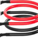6 AWG Battery Cable 6AWG Gauge Battery Inverter Cables for Automotive Solar Marine Boat RV Car Motorcycle (6 AWG, 20in, 3/8")