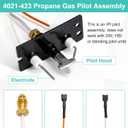 IPI Pilot Assembly 4021-423 for Heatilator, Heat N Glo, QuadraFire Fireplaces, Propane Gas Pilot Assembly Fireplace Parts for Heatilator ND4236I, ND3933I, Heat N Glo 6000TR, SL-550TRS