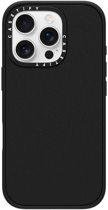 CASETiFY Impact iPhone 16 Pro Case [4X Military Grade Drop Tested / 8.2ft Drop Protection/Compatible with Magsafe] - Matte Black