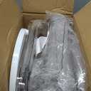 SMILHELTD Vertical Shoe Rack 8 Tiers Narrow Clear Sneaker Storage Holder Luxurious Heels Upwards Organizer Tower Space Saving Free Standing Shelf for Entryway Closet Garage (Transparent)