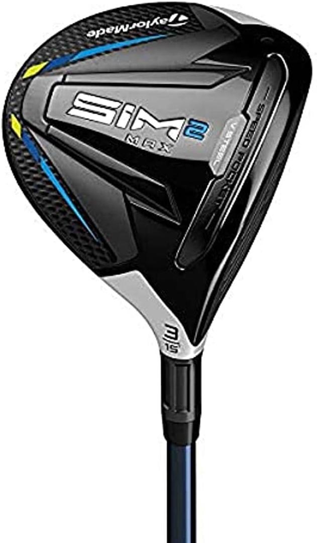 TaylorMade Golf SIM 2 MAX Steel Fairway Mens Right Hand Graphite Stiff 5 Wood