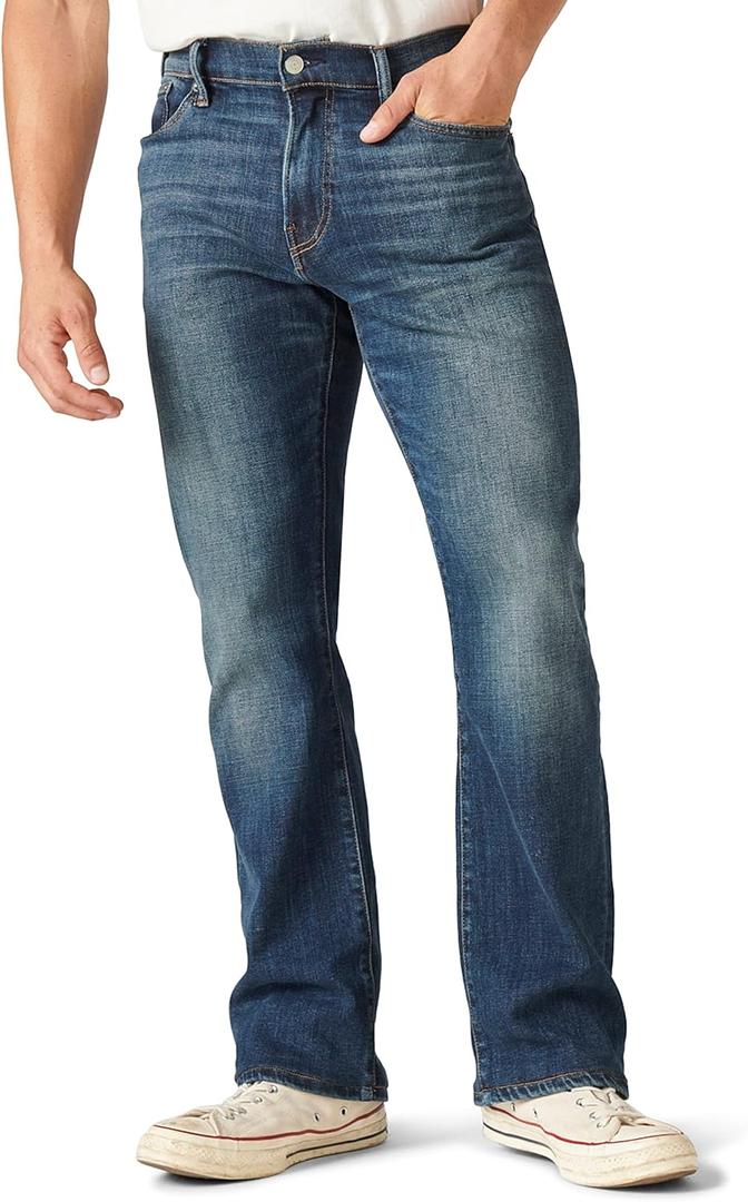 Lucky Brand Men's Easy Rider Bootcut Coolmax Stretch Jean (34W x 32L, Brigden)