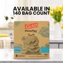 Glad ForceFlex Tall Kitchen Trash Bags, 13 Gallon, Fresh Clean, 140 Count 