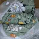 Litanika Floral Green Quilt Queen Size - 3 Pieces Sage Botanical Birds Pattern Quilt Bedding, Spring Lightweight Soft Coverlet for All Seasons (96"x90")