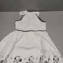 Janie and Jack Oxford Flag Embroidered Dress (White, 5)