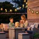 Beautyard Solar String Lights Outdoor Star Moon Sun 13Ft 153In Led Solar Powered Decorative Lights for Garden Patio Yard Trees Mothers Birthday Gifts Party (Warm White) (Star Moon Sun String Lights)