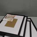 11x14 Picture Frame Set of 4, Made of Glass and Black Wooden Frame, Display 8x10 Pictures with Mat or 11 x 14 Posters without Mat for Wall Mounting, Gallery Photo Frames