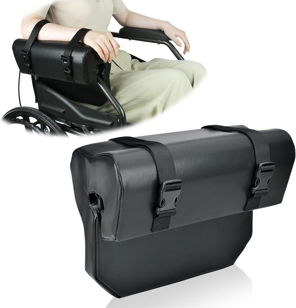 iGuerburn 11.8''L Lateral Support for Wheelchair Armrest Pads Cushions, Arm Trough for Wheelchair Right/Left Side, Arm Rest Support Adjust Leaning Posture for Seniors Stroke Patient Essentials Gifts