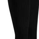 NuVein Compression Socks, 20-30 mmHg Support for Men, Padded Cushion Foot, Knee High, Closed Toe, Black, Medium (Medium (1 Pair))
