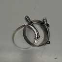 ROADFORMER 59mm - 67mm T-Bolt Hose O.D. Clamp - Working Range 2.31" - 2.64" for 2.5 inch Hose OD, Stainless Steel Bolt, SS Band Floating Bridge and Nylon Insert Locknut (59mm - 67mm, 2 pack)