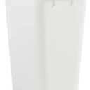 Rubbermaid Swing Top Waste Container for Home and Kitchen, Easy Access Disposal and Slim Modern Can with Lid, 12.2 Gallon Capacity, White