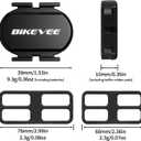 Cadence & Speed Sensor for Cycling, Wireless Bluetooth & ANT+ RPM Sensor for Road, Spin & Indoor Bikes, Compatible with Zwift