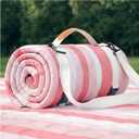Waterproof Beach Blanket Picnic Outdoor Camping Mat Teen Teenage Tween Sweet Girl Birthday Kid Young Women Daughter Goddaughter College Students 8 9 10 12 13 14 16 17 19 Year Old Pink, 80''*80''