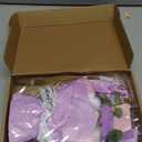 Crochet Handmade Flowers Bouquet for Women - Completed Crochet Rose Flowers Bouquet Gift for Best Friend Girlfriend Festival Wedding Graduation Anniversary (Purple)