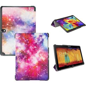 Tri-Fold Case Compatible with Samsung Galaxy Note 10.1 inch SM-P600 P601 P605 Tablet and Samsung Galaxy Tab Pro 10.1 SM-T520/T525(2014 Edition) - Premium PU Leather Tri-Fold Cover with Auto Sleep/Wake (One Size)