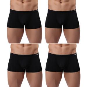 Mens Silky Underwear Short Leg Boxer Briefs Pack Health to Wear (Large)