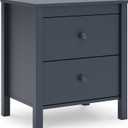 Signature Design by Ashley Simmenfort Retro 2 Drawer Nightstand, Blue