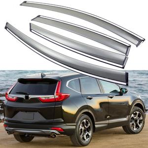 Window Visors Rain Guards Compatible with Honda CRV 2017-2022 | CR-V, Wind Deflectors, Sun Shield Visors, Tape-On, Set of 4