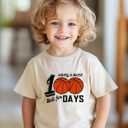 100 Days of School Shirt Kids  Boys Girls Toddler Happy 100th Day of School T-Shirt, Kindergarten 100 Day,3T-7T (Baseball)