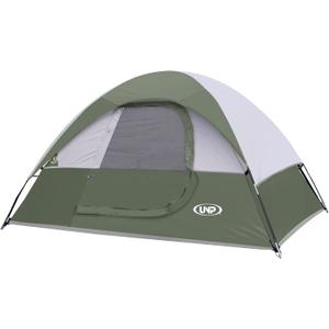 Camping Tent 2 Person, Waterproof Windproof Tent with Rainfly Easy Set up-Portable Dome Tents for Camping (Light Green)