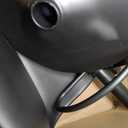 Bar Stools Set of 2, Swivel Barstools with Footrest and Ergonomic PP Back, Counter Height Adjustable Modern Counter Stools for Kitchen, Black