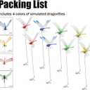 2 x 8Packs Fake 3D Outdoor Simulation, Natural Organic Concept Insert Pole Clip, Gardening Decoration Insert Plaque Yard Ornaments Outdoors