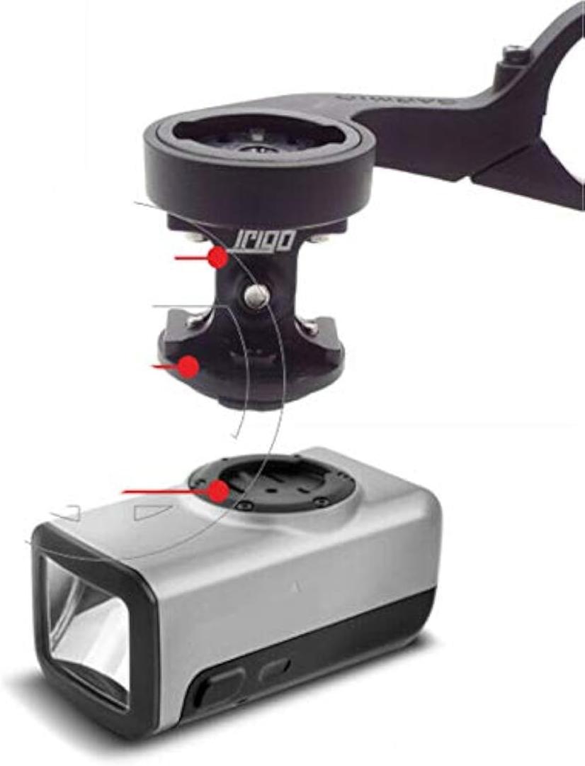 Trigo Alloy Flash Light Mount for Garmin Varia Smart Bike Headlight HL500 HL501