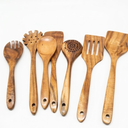 WOODLANDS USA Wooden Spoons for Cooking set of 7 – Premium Wooden Utensil set for everyday use – Versatile Cooking utensils set safe for nonstick pans – Durable wooden spoon kitchen utensils set