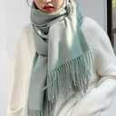 Floralies Cashmere Scarf for Women 80''*27'' Ladies Scarfs Gift Box Pashmina Shawls and Wraps Thick Oversized Scarf Winter