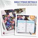 3 x 2026 Planner - 2026 Planner Weekly and Monthly, Jan.2026 - Dec.2026, 6.3" x 8.4", Planner 2026 Weekly Monthly Planner with Green Tabs, Twin-wire Binding, Back Pocket