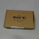 Goo-Ki 6 Pack Brushed Gold Cabinet Knobs Kitchen Drawer Knob Zinc Alloy Solid Hardware - Modern Single Hole/Screw Bar Cabinet Pulls Handles for Dresser Bathroom (1.2 Inches)